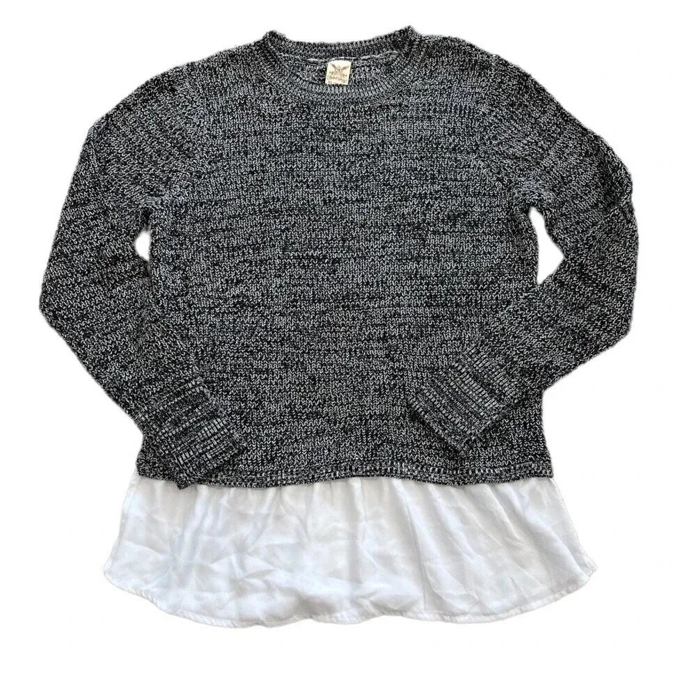 Faded Glory Black Crew Neck Sweater XL